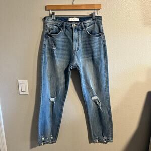 KanCan Straight Leg Distressed Jeans Size 7/27